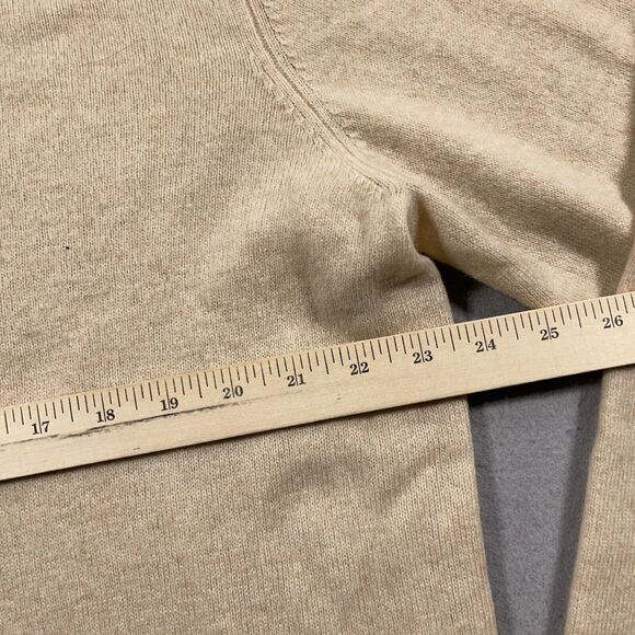 Club Room Luxury Cashmere Sweater Mens XL Beige Preppy Casual Office Work - Picture 6 of 9